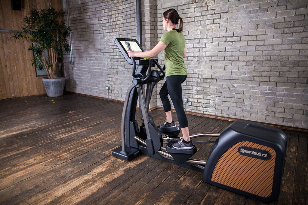 SportsArt E876 Status Elliptical with 16" Senza Touchscreen