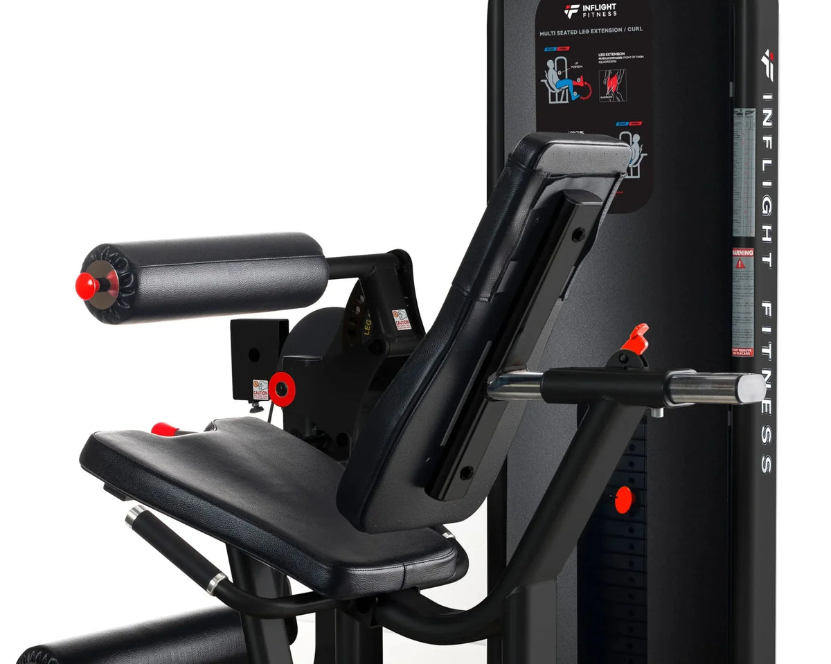 Inflight Fitness Seated Leg Extension/Leg Curl Machine with Full Shrouds