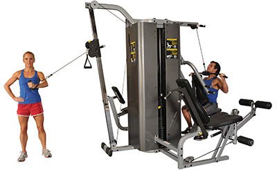 Inflight Fitness Vanguard 4-Station Cable Training System with Cable Column and Full Shrouds