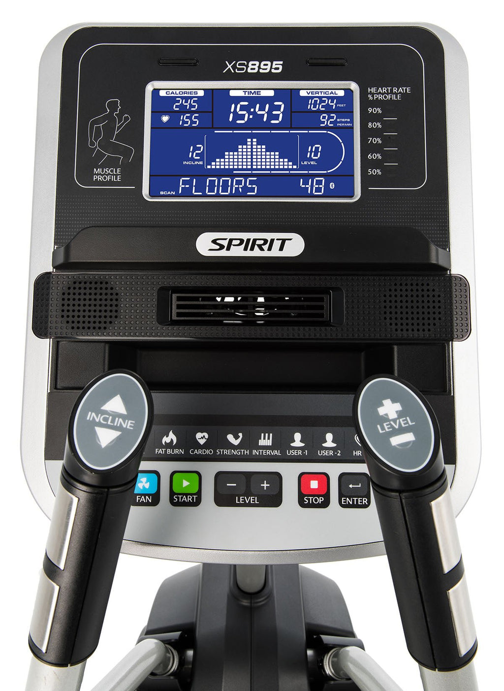 Spirit XS895 HIIT Adjustable Incline Stepper Stair Climber
