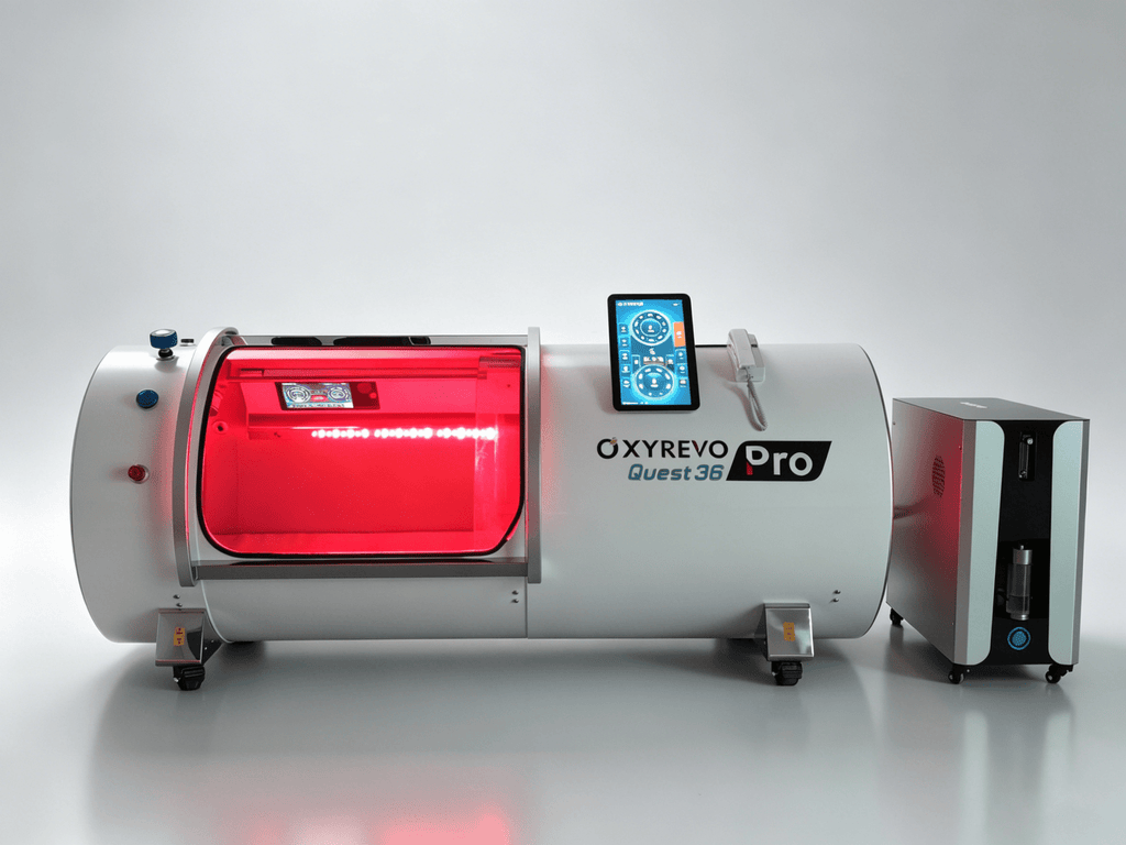 OxyRevo Quest36 Pro 2.0 ATA Hard Shell Lying Hyperbaric Oxygen Chamber