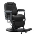 Gabbiano barber chair Bruno with graphite frame Black