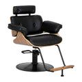 Gabbiano Florencja Black & Walnut Hairdressing Chair