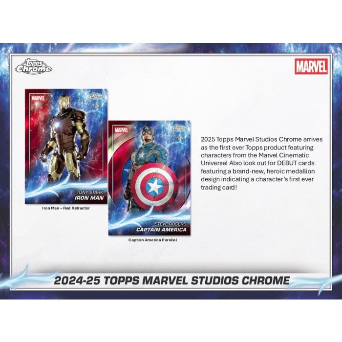 Marvel Studios Chrome Value 40-Box Case (Topps 2024/25)