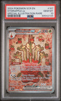 2024 Pokemon Scarlet and Violet Stellar Crown Special Illustraion Rare Hydrapple Ex #167 PSA 10