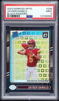 2024 Donruss Optic Rated Rookie Black Pandora Jayden Daniels #248 /25 PSA 9