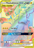 Pikachu & Zekrom GX (Secret) 184  - Holofoil SM  Team Up - Secret Rare (Lightly Played)