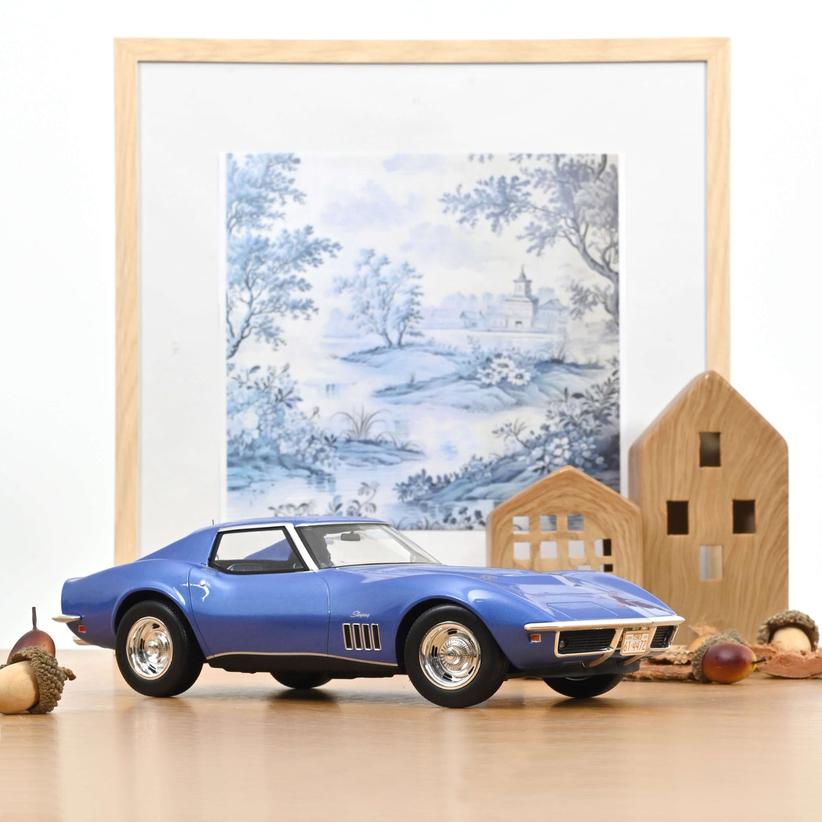 Chevrolet Corvette Coupé 1969 Blue Le Mans 1/18
