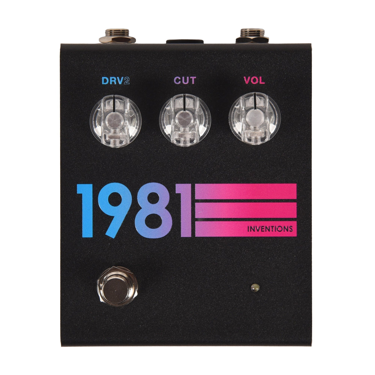 1981 Inventions DRV Overdrive Pedal Black Hyperfade