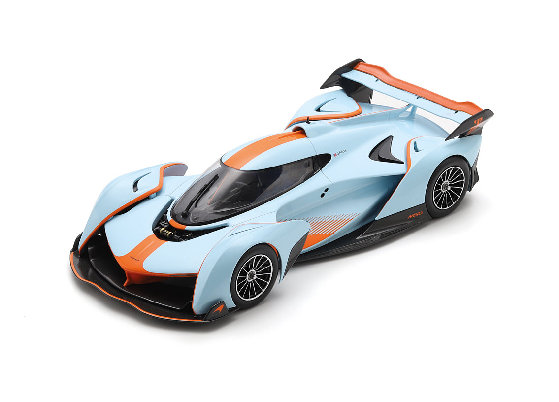 Spark-Model 2025 Mclaren Solus GT Gulf Blue w/ Orange 1:18 (Default Title (3081))
