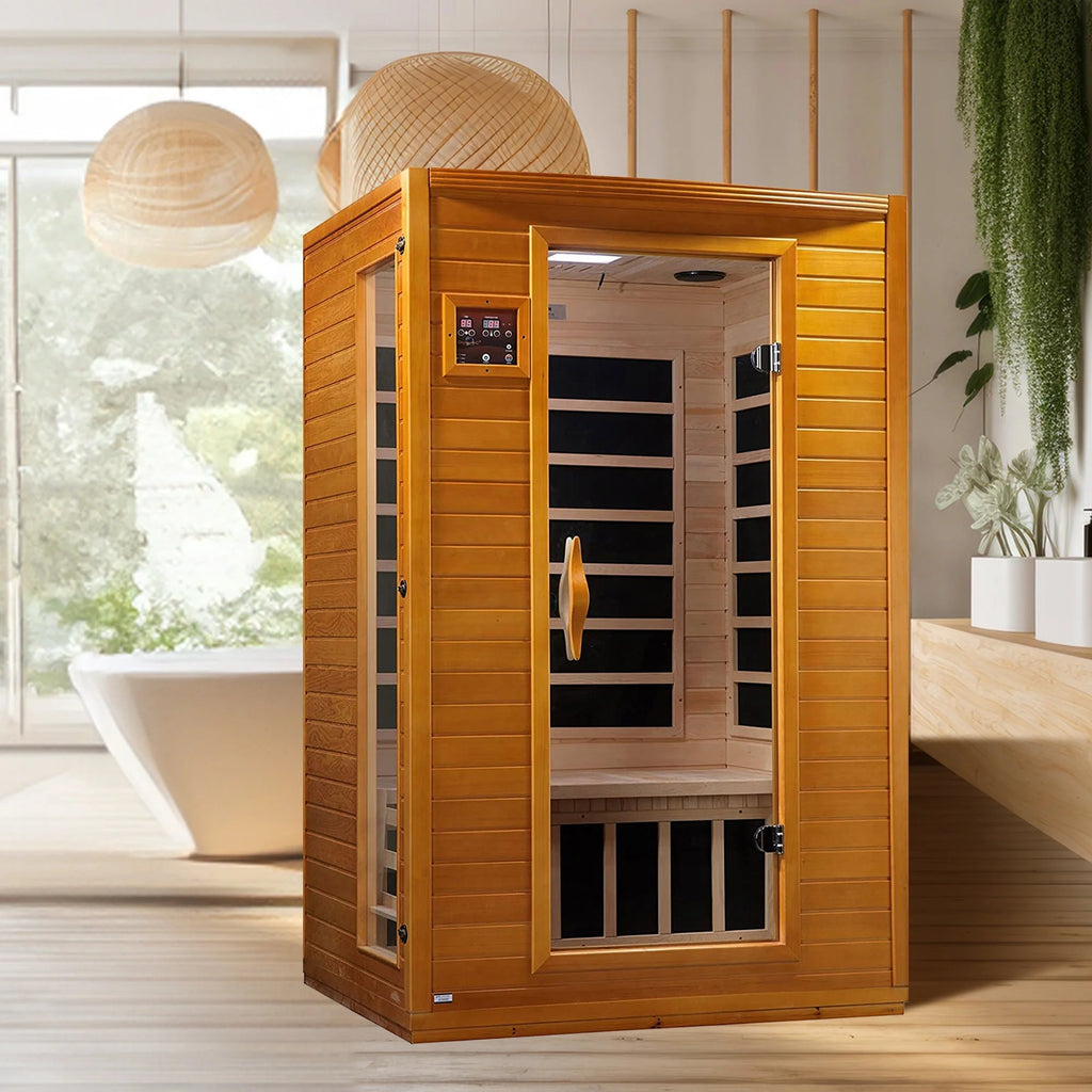 Andora 2-Person Low EMF FAR Infrared Sauna in Canadian Hemlock