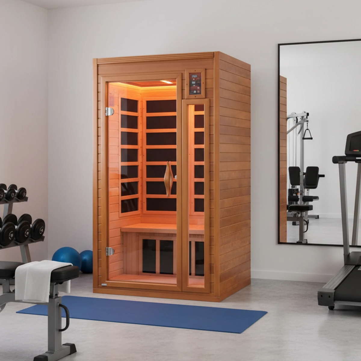 Barcelona 1- to 2-Person Low EMF FAR Infrared Home Sauna