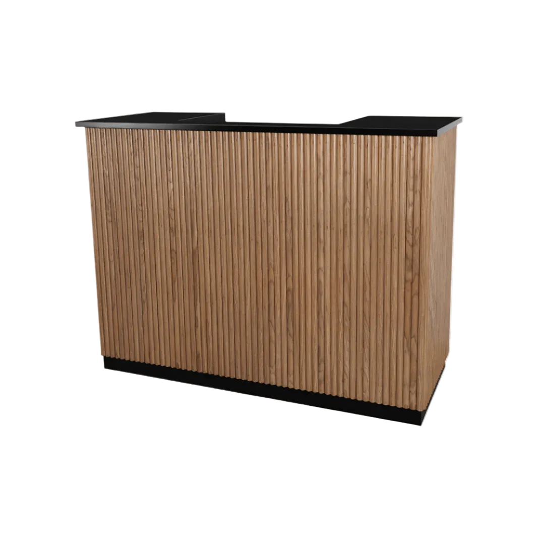 NOIR Tambour Reception Desk