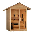 Golden Designs "Carinthia" 3 Person Hybrid Outdoor Sauna -  Canadian Hemlock