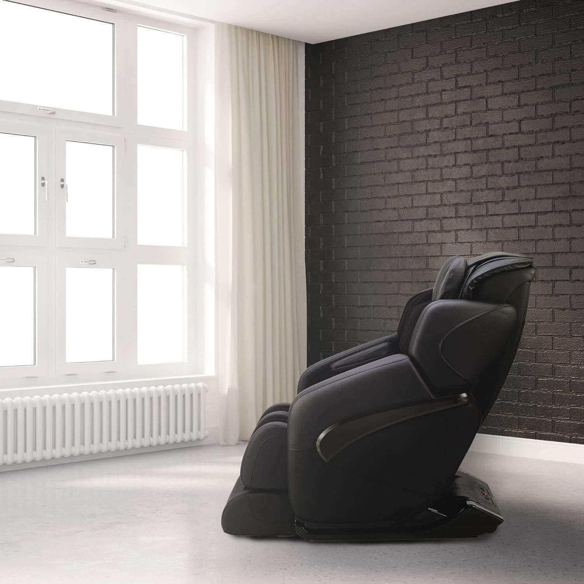 Jin L-Track Deluxe Zero Gravity Full-Body Massage Chair with Lumbar, Forearm & Calf Heat and Shiatsu-Style Calf Massage