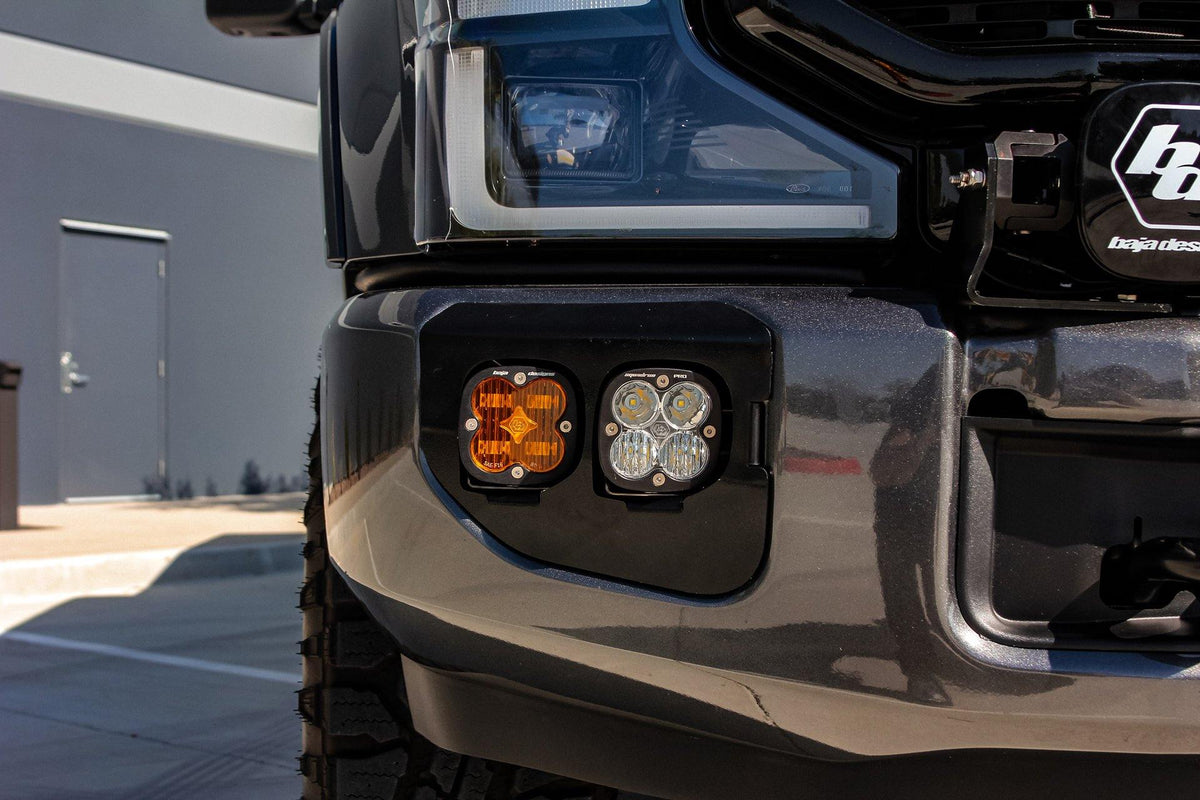 Baja Designs Ford F250/F350 Super Duty (20-22), Dual FPKs (Squadron 1.0 / SAE Amber / Pro White / Plug N' Play / Toggle Switch)