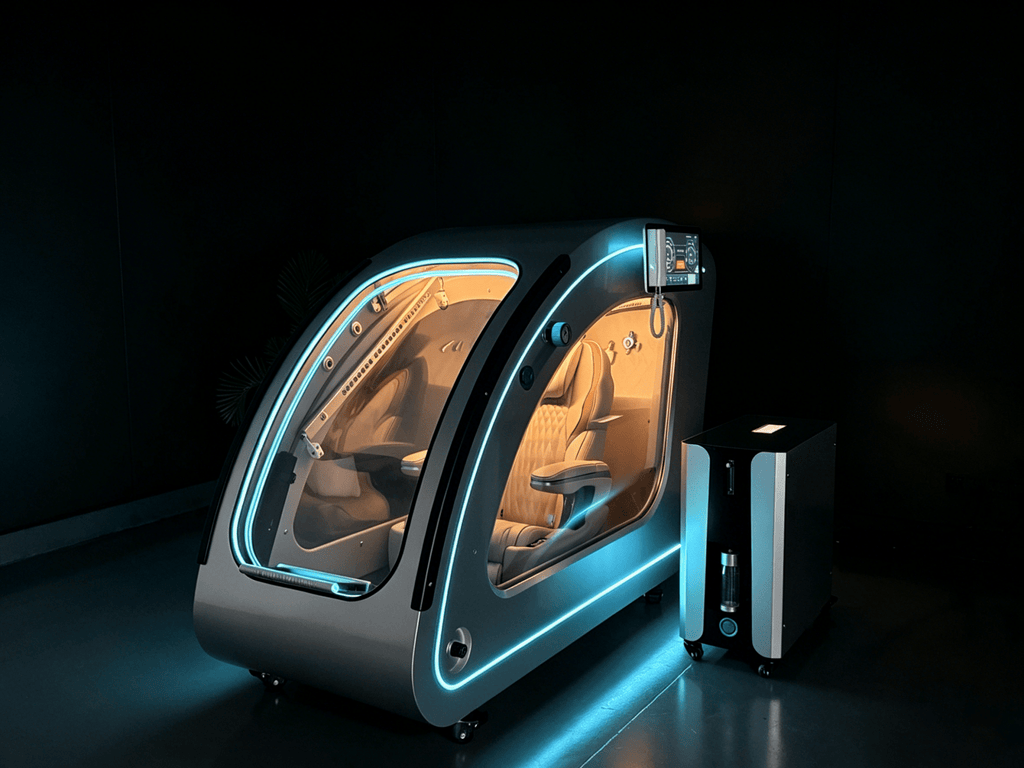 OxyRevo Space60 Pro Standard 2.0 ATA Hard Shell Sitting Hyperbaric Oxygen Chamber