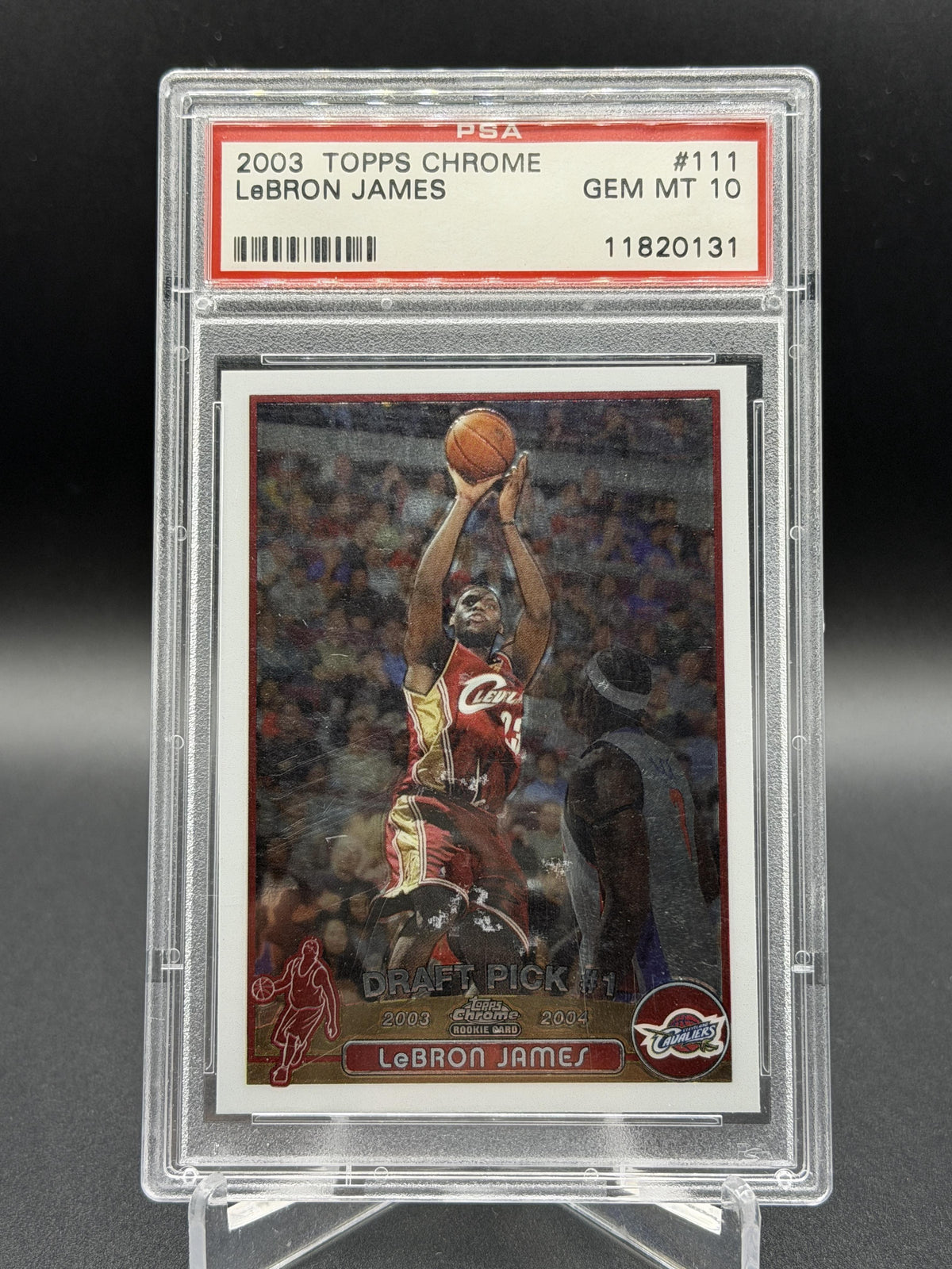 2003-04 Topps Chrome #111 Lebron James Rookie RC PSA 10