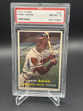 1957 Topps #20 Hank Aaron PSA 8