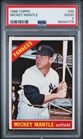 1966 Topps #50 Mickey Mantle PSA 2