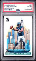 2024 Donruss #21 Caleb Williams Downtown PSA 8