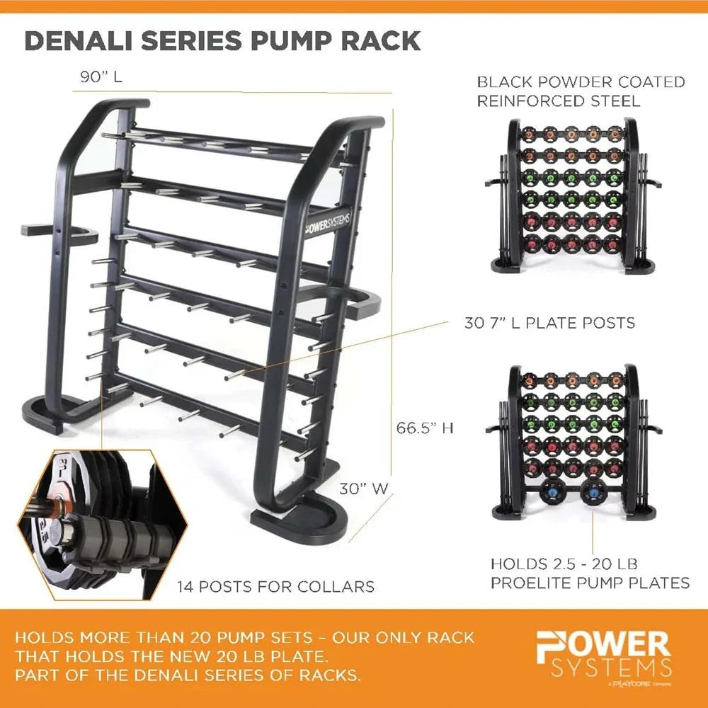 Power Systems Denali Series Barbell and Weight Plate Storage Rack