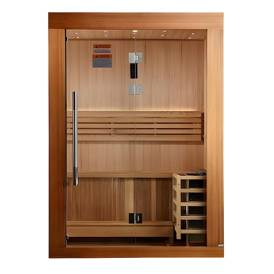 Golden Designs Sundsvall Edition 2 Person Traditional Sauna - Canadian Red Cedar