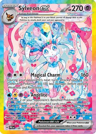 Sylveon ex 156/131  - Holofoil SV Prismatic Evolutions - Special Illustration Rare (Lightly Played)