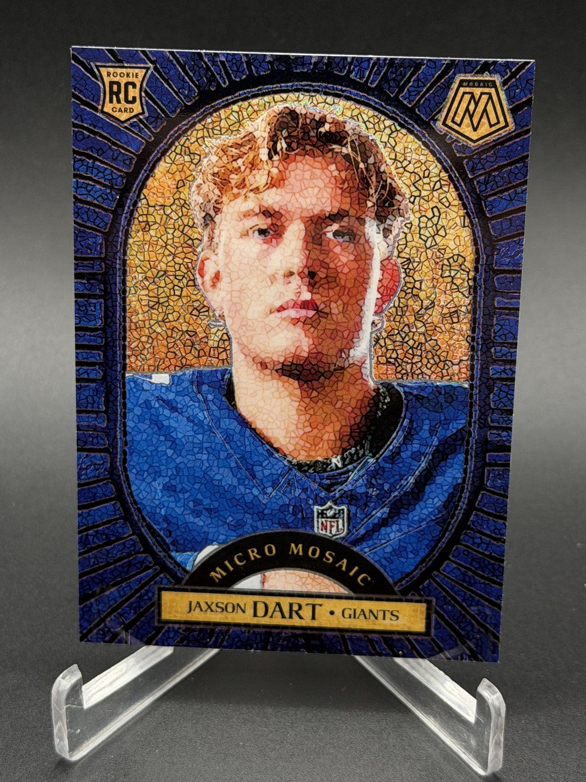 2025 Panini Mosaic #6 Jaxson Dart Rookie RC Micro Mosaic