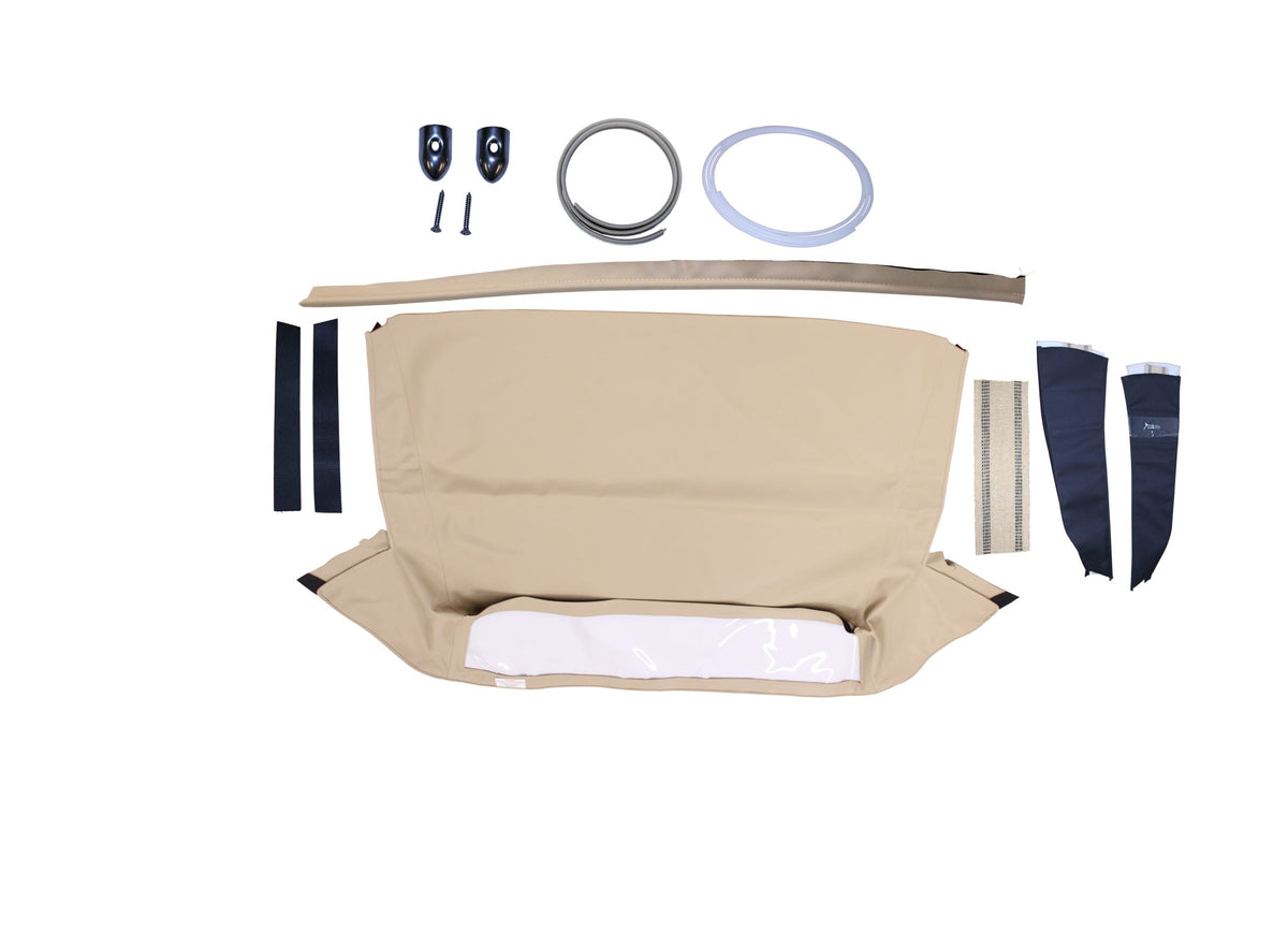 1968-1975 CHEVROLET CORVETTE CONVERTIBLE TOP KIT (Black / Untinted)