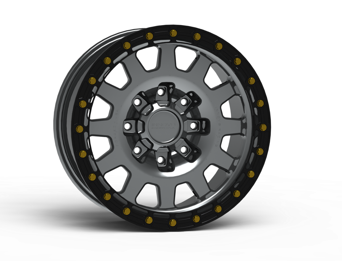 Innov8 Racing G900 Simulated Beadlock Wheel 20x10" (Machined / Standard / 8x6.5 (Ram))