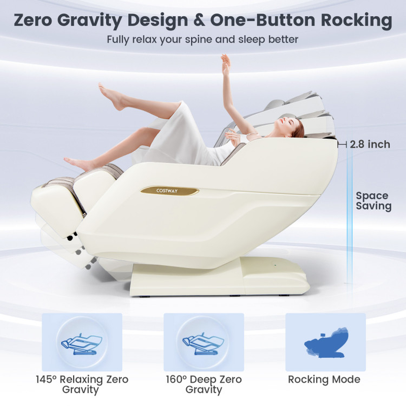 Therapy 36 3D SL-Track Massage Chair with Air Compression, Waist & Calf Heat, and Foot Rollers