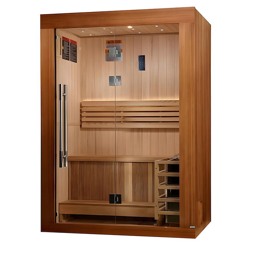 Golden Designs Sundsvall Edition 2 Person Traditional Sauna - Canadian Red Cedar