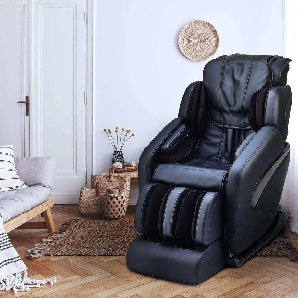 Jin L-Track Deluxe Zero Gravity Full-Body Massage Chair with Lumbar, Forearm & Calf Heat and Shiatsu-Style Calf Massage