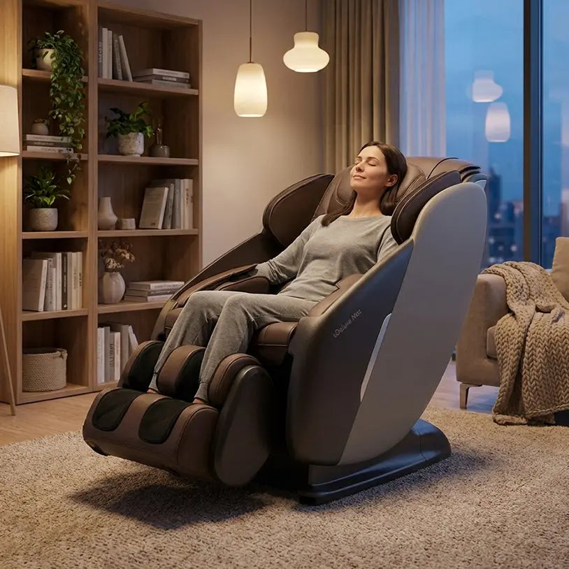uDeluxe Max Shiatsu Full Body Massage Chair with V-Hand Technology