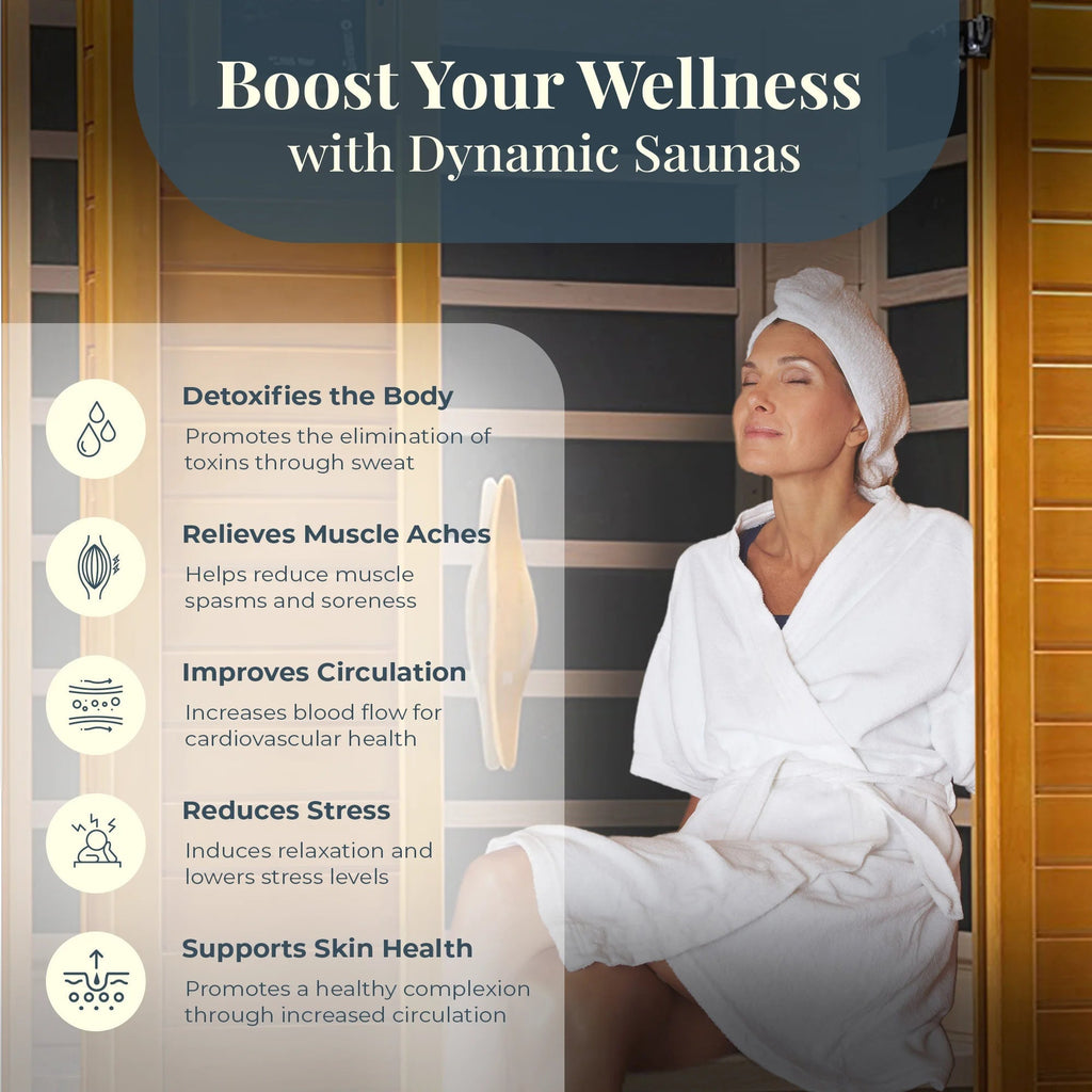 Andora 2-Person Low EMF FAR Infrared Sauna in Canadian Hemlock