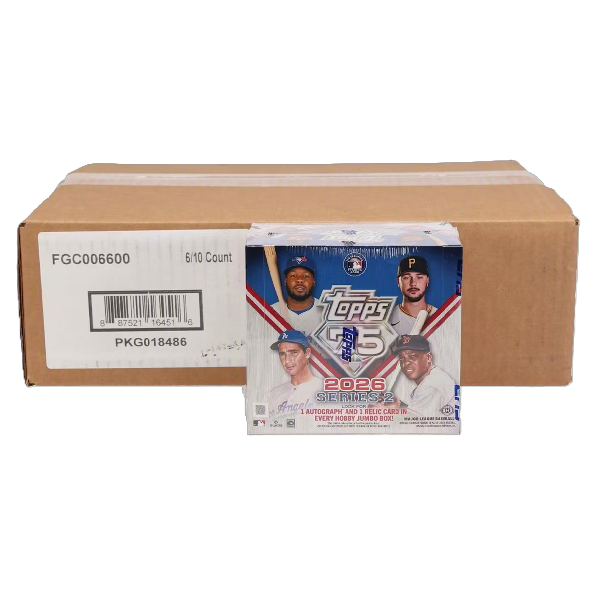 2026 Topps Series 2 Baseball Jumbo 6-Box Case