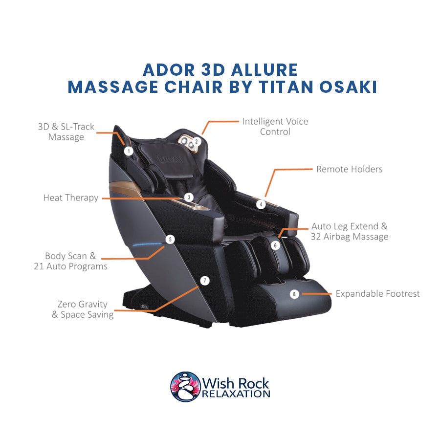 Ador 3D Allure Massage Chair by Titan Osaki