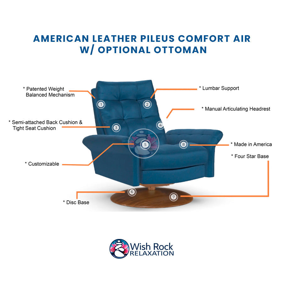 American Leather Pileus Comfort Series