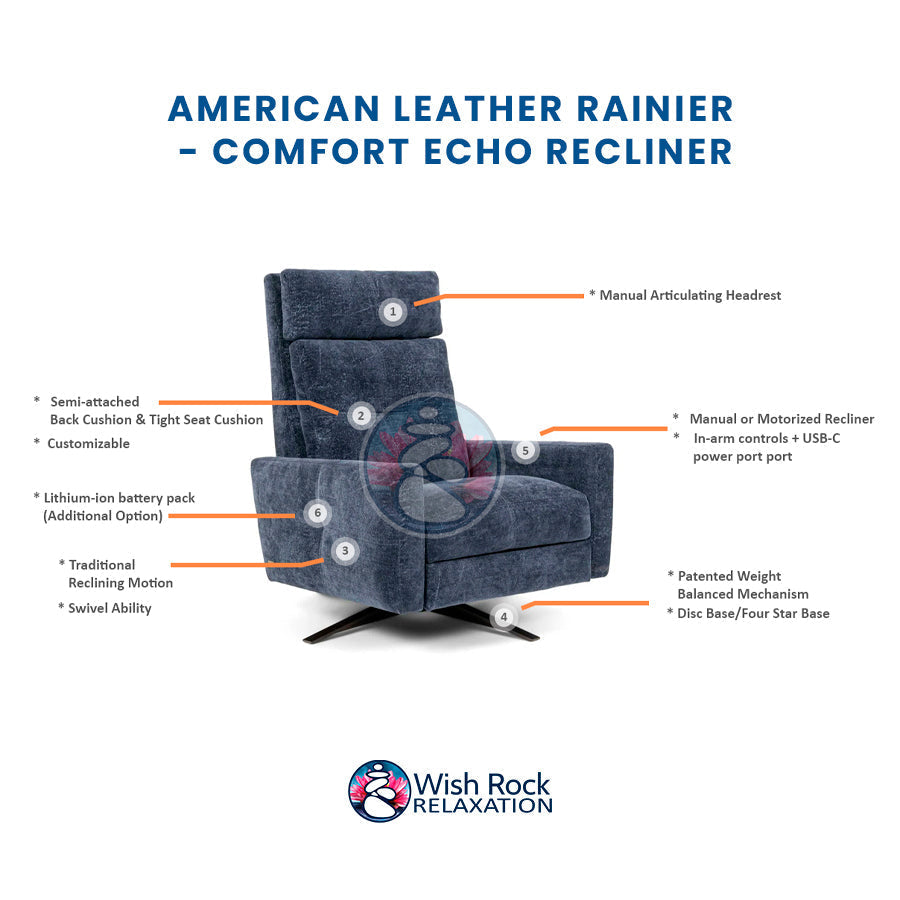 American Leather Rainier Comfort Series