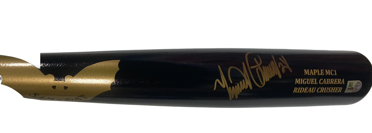 Miguel Cabrera Autographed Game Model Bat