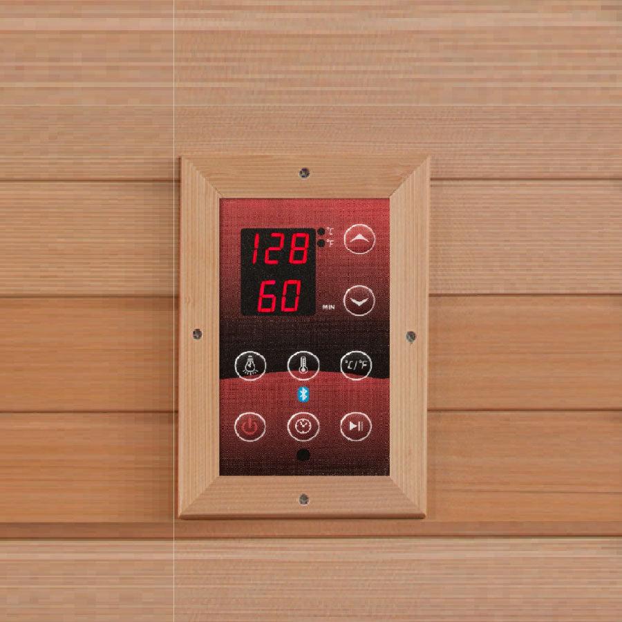 Dynamic Llumeneres 2-Person Ultra Low EMF FAR Infrared Sauna - Canadian Hemlock
