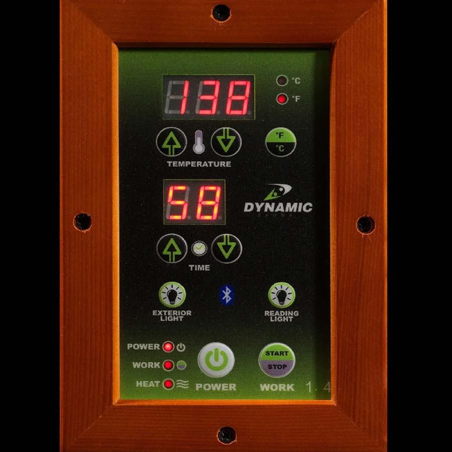 Dynamic Lugano 3-person Low EMF FAR Infrared Sauna - Canadian Hemlock