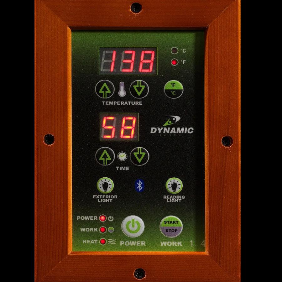 Dynamic San Marino Elite 2-Person Ultra Low EMF FAR Infrared Sauna - Canadian Hemlock