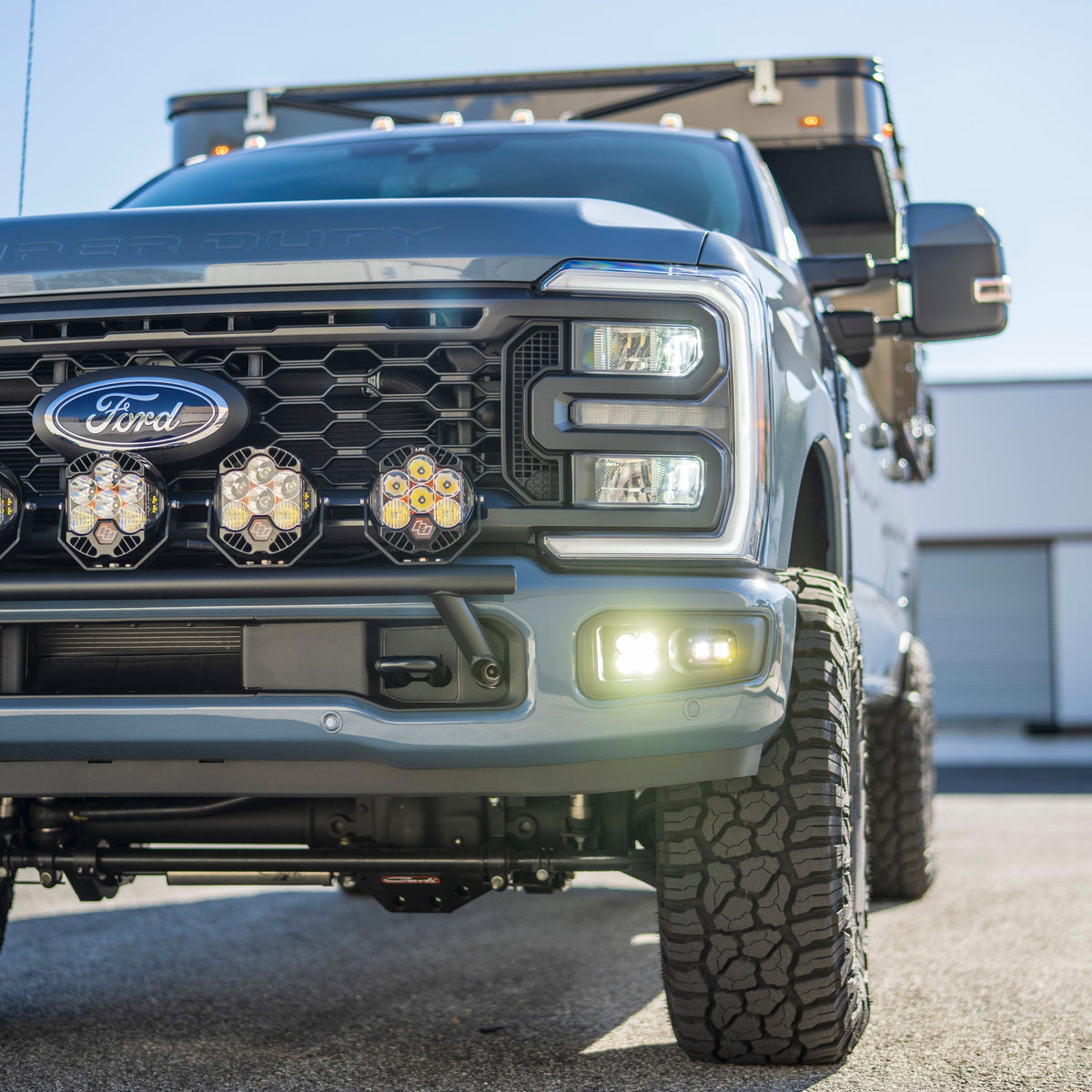 2023+ Ford Super Duty BMC Dual Fog Light Kit (No Lights 1.0 Wiring (Brackets Adapters and Harnesses Only) / Harness for Factory Upfitter Switches)