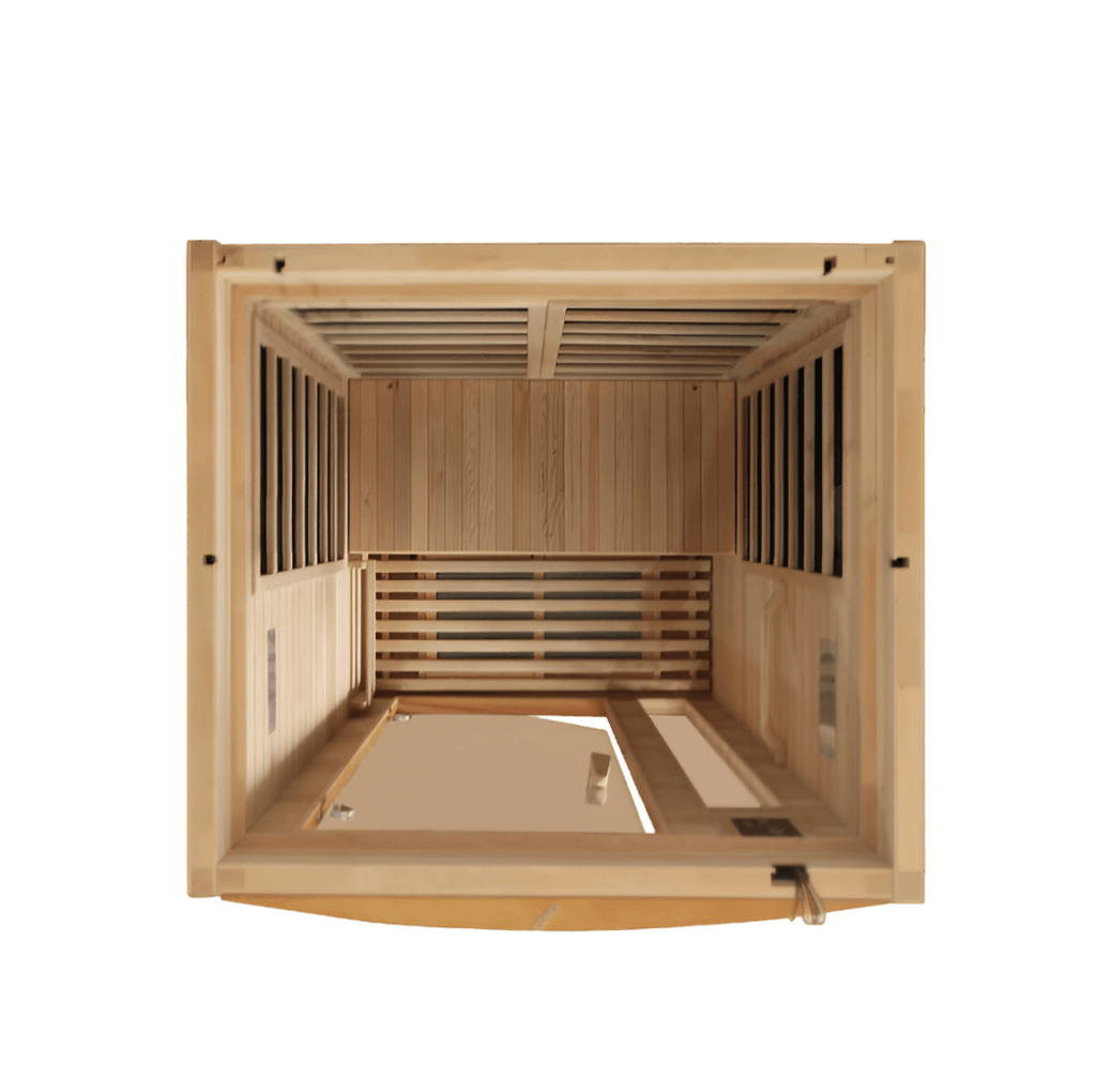 Gracia 1-2 Person Low EMF FAR Infrared Sauna - Canadian Hemlock