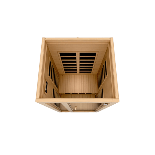 Gracia 1-2 Person Low EMF FAR Infrared Sauna - Canadian Hemlock