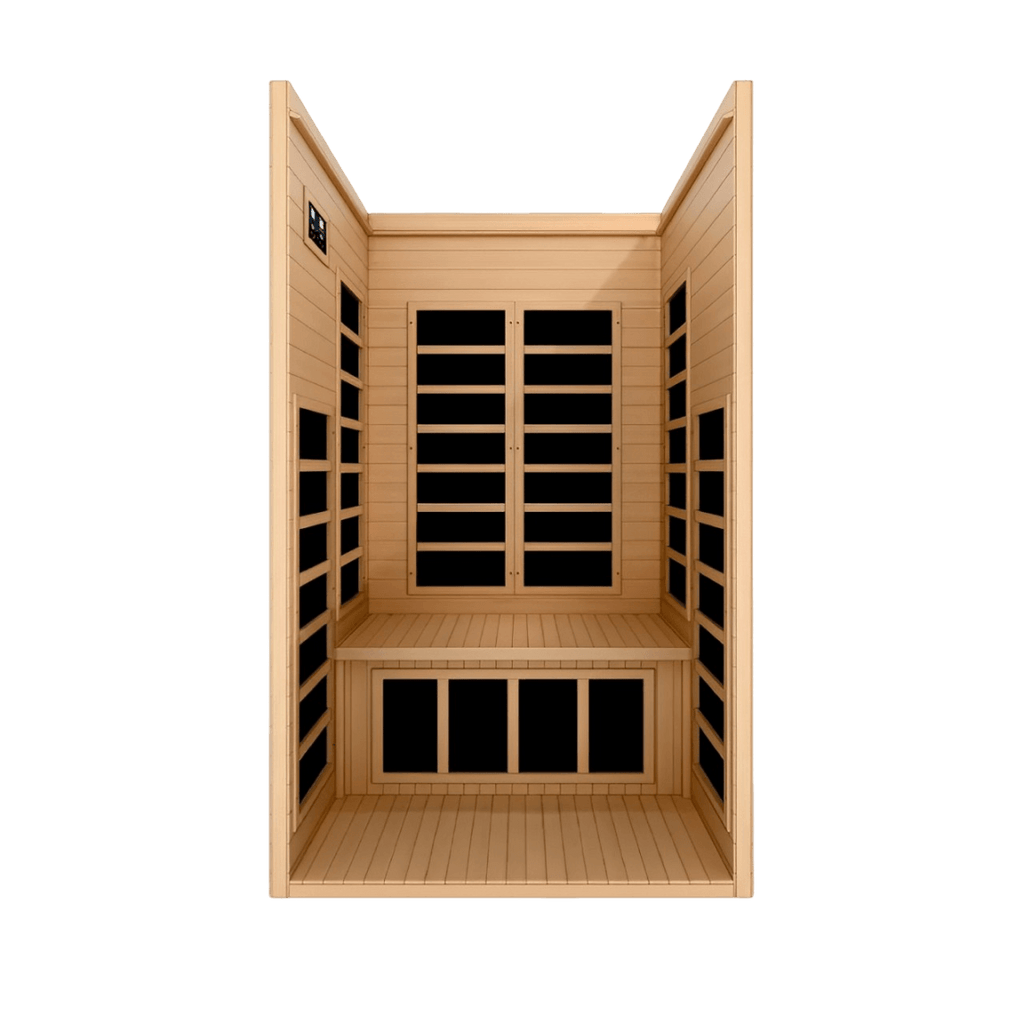 Gracia 1-2 Person Low EMF FAR Infrared Sauna - Canadian Hemlock