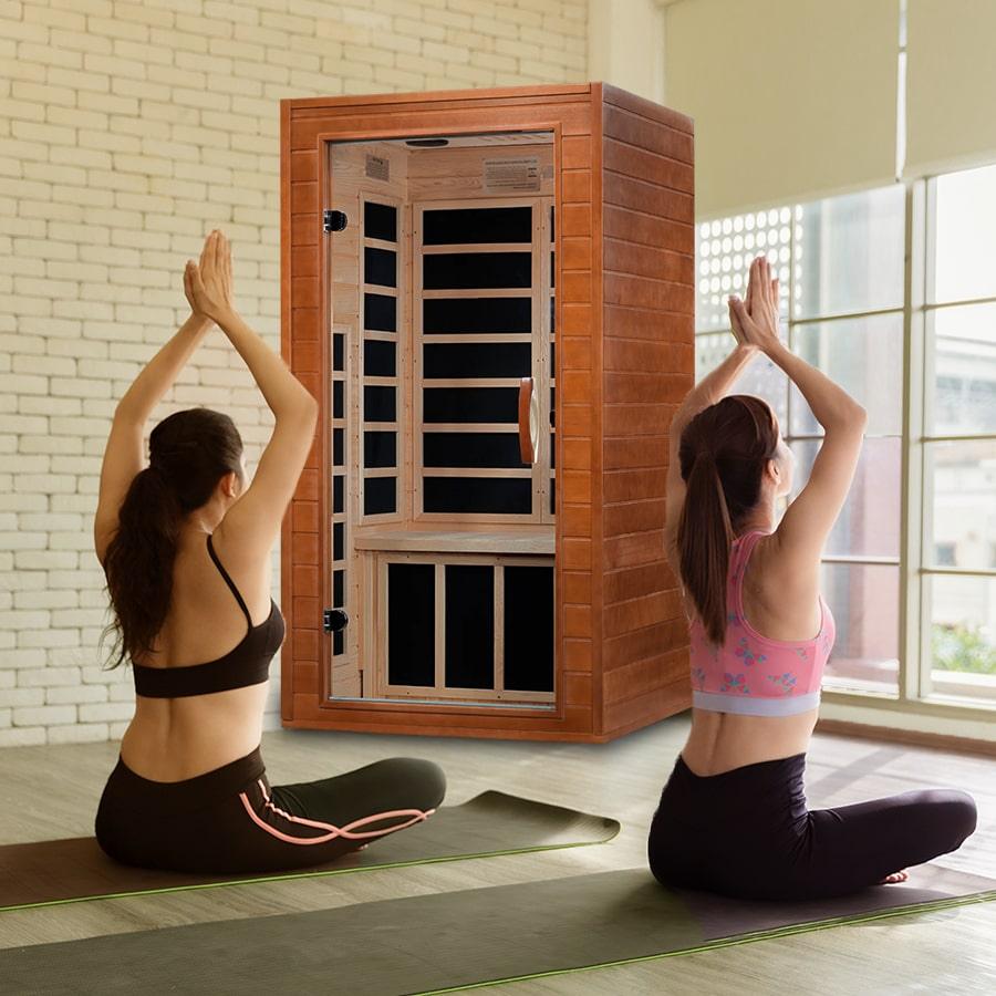 Avila 1-2-person Low EMF Infrared Sauna - Canadian Hemlock