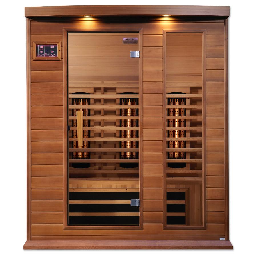 Maxxus 3-Person Full Spectrum Infrared Sauna - Canadian Red Cedar
